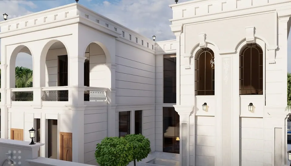 فيلا سكنية بطراز كلاسيكي
